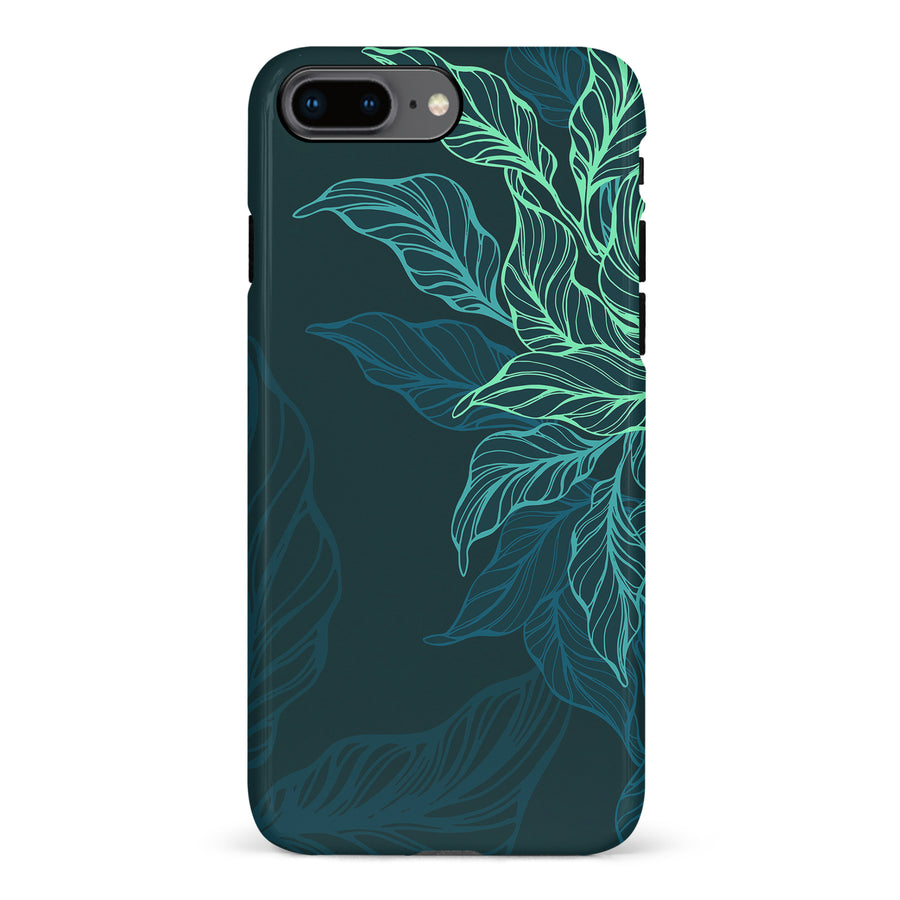 iPhone 8 Plus Tropical Phone Case in Green