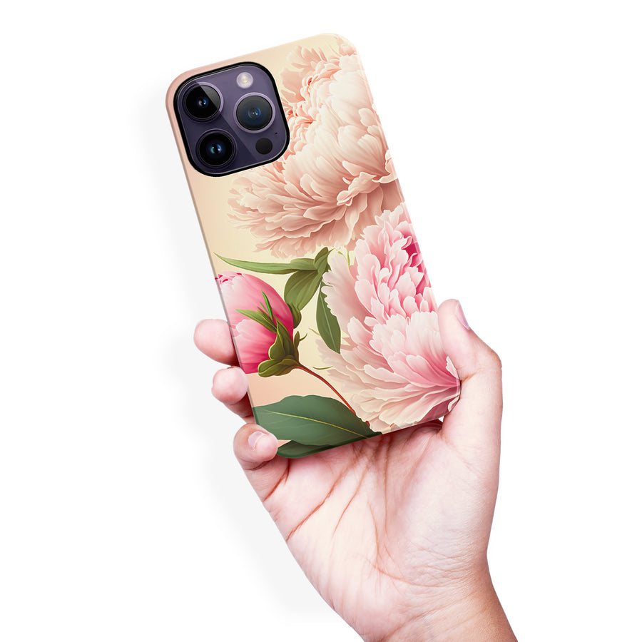 iPhone 14 Pro Max Peonies Phone Case in Pink