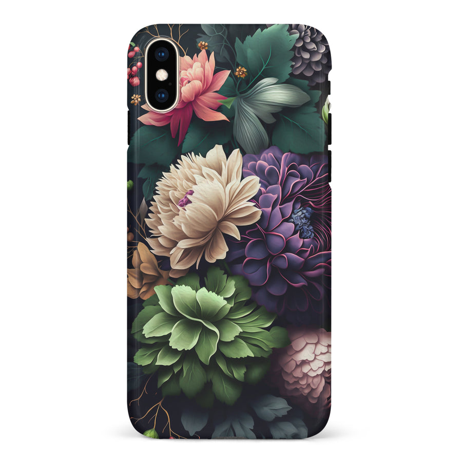 iPhone XS Max Carnation Phone Case in Black