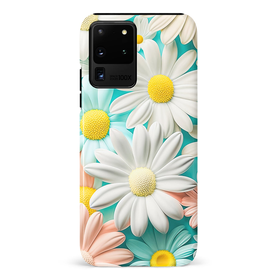 Samsung Galaxy S20 Ultra Floral Phone Case in White