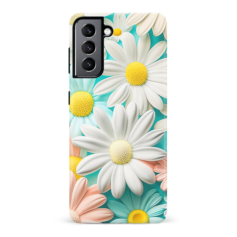 Samsung Galaxy S22 Floral Phone Case in White