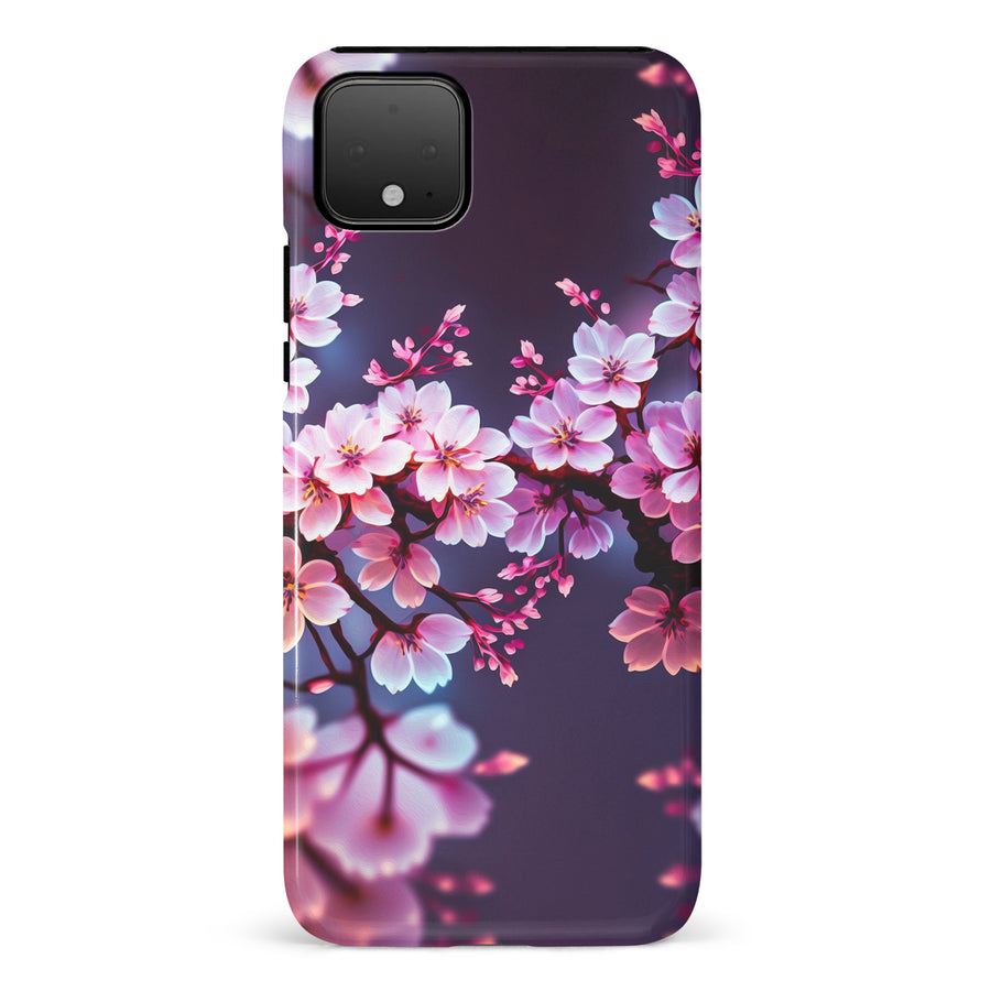 Google Pixel 4 XL Cherry Blossom Phone Case in Purple