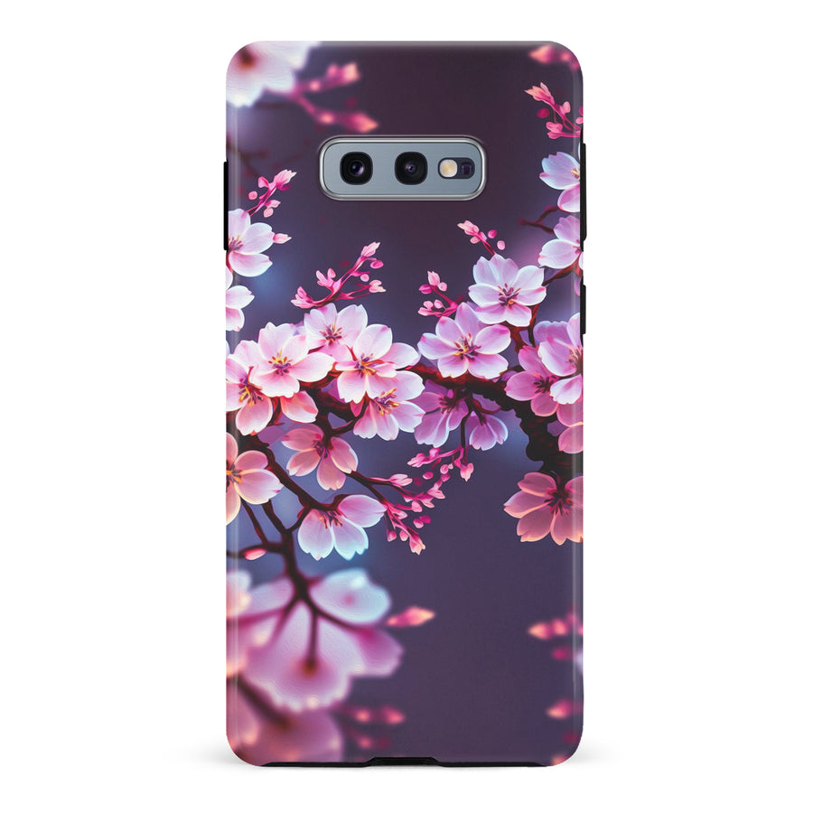 Samsung Galaxy S10e Cherry Blossom Phone Case in Purple