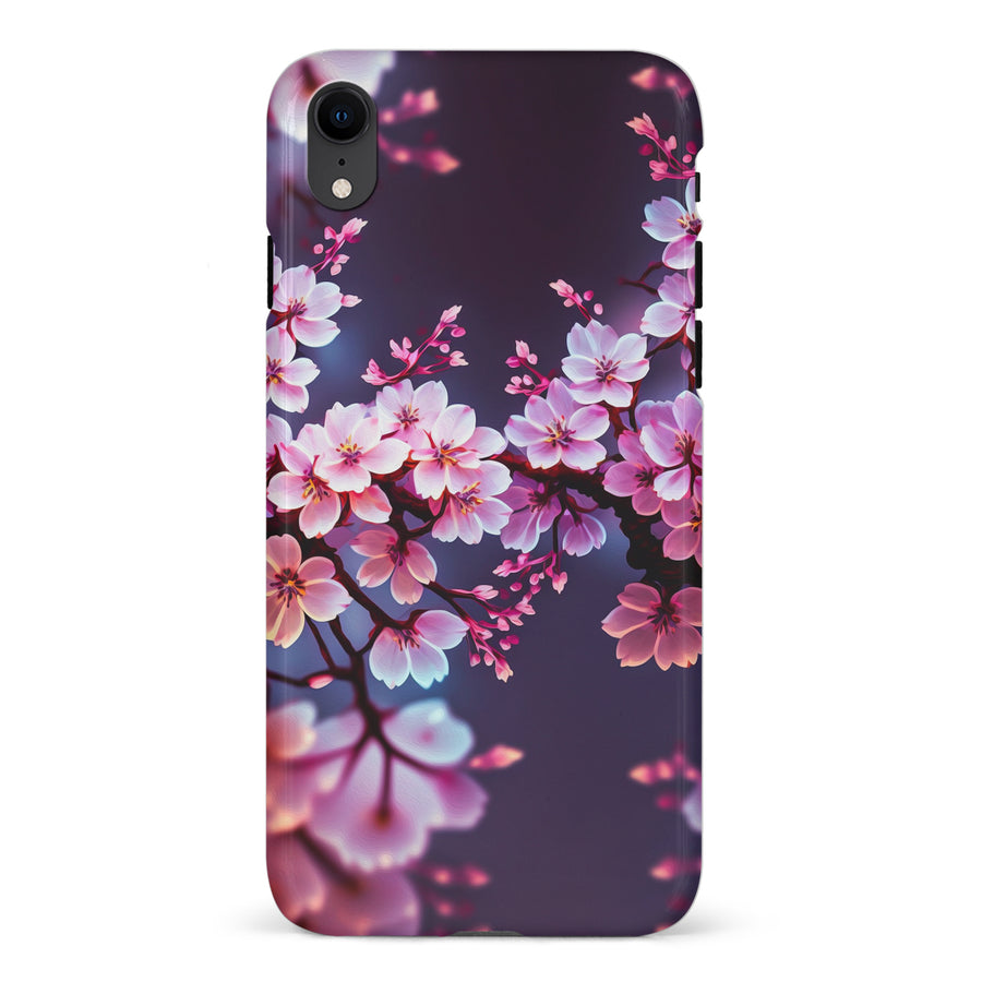 iPhone XR Cherry Blossom Phone Case in Purple