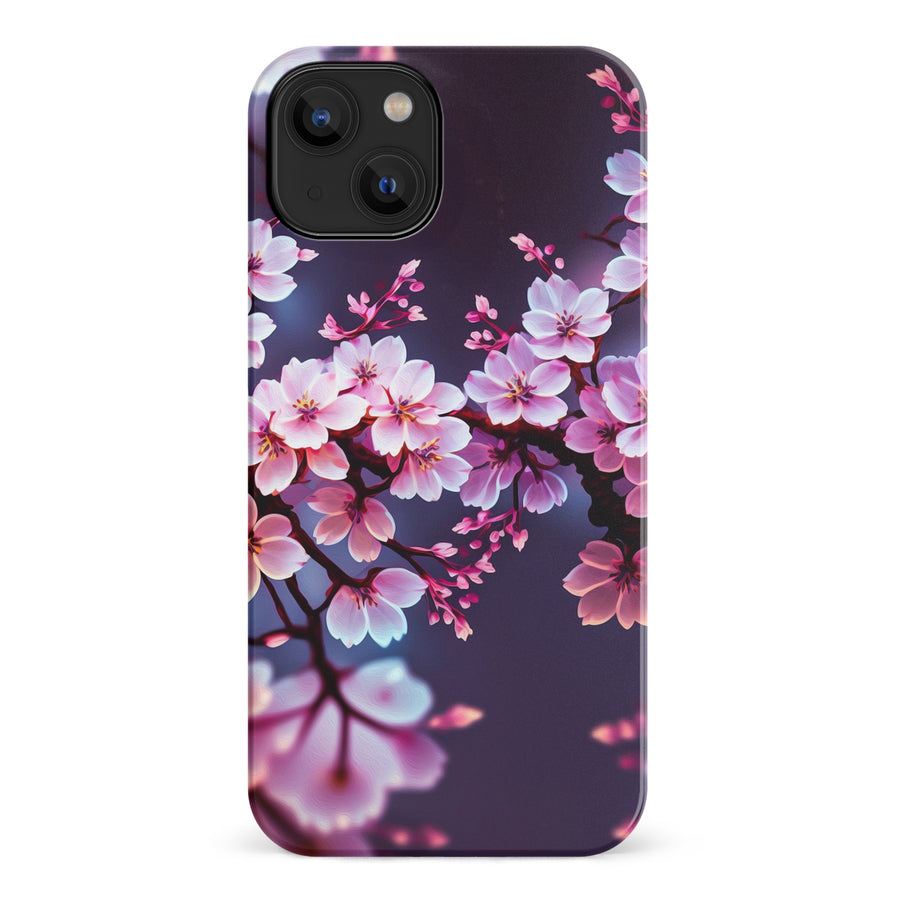 iPhone 14 Cherry Blossom Phone Case in Purple