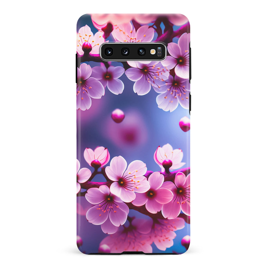 Samsung Galaxy S10 Sakura Phone Case in Purple