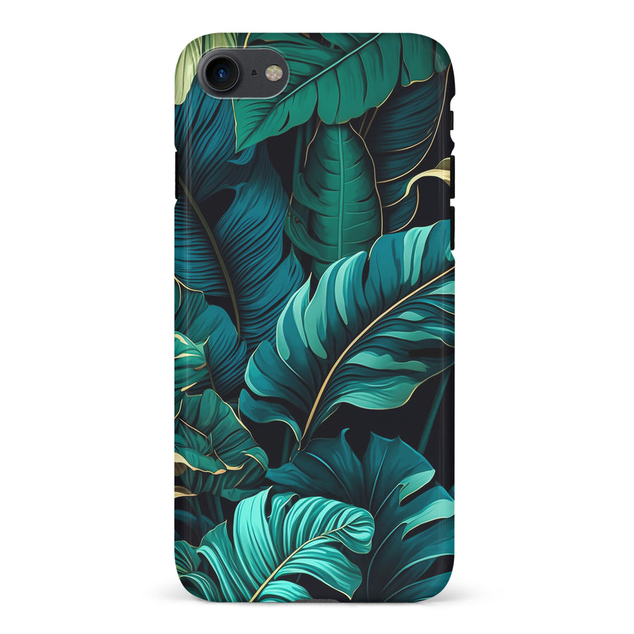 iPhone 7/8/SE Floral Phone Case in Green