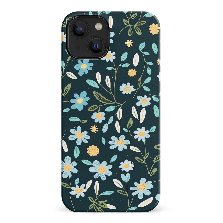 iPhone 14 Daisy Phone Case in Green