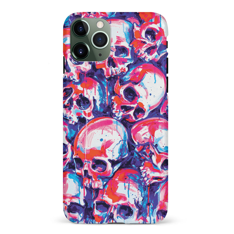 iPhone 11 Pro Taytayski Neon Skulls Phone Case