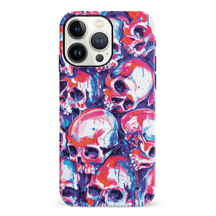 iPhone 13 Pro Taytayski Neon Skulls Phone Case