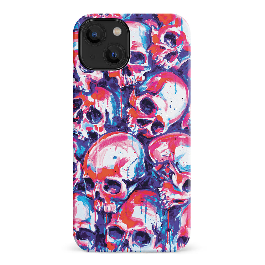 iPhone 14 Taytayski Neon Skulls Phone Case