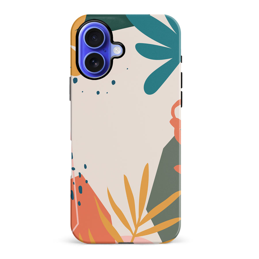 iPhone 16 Plus Technicolor Dreams Abstract Phone Case