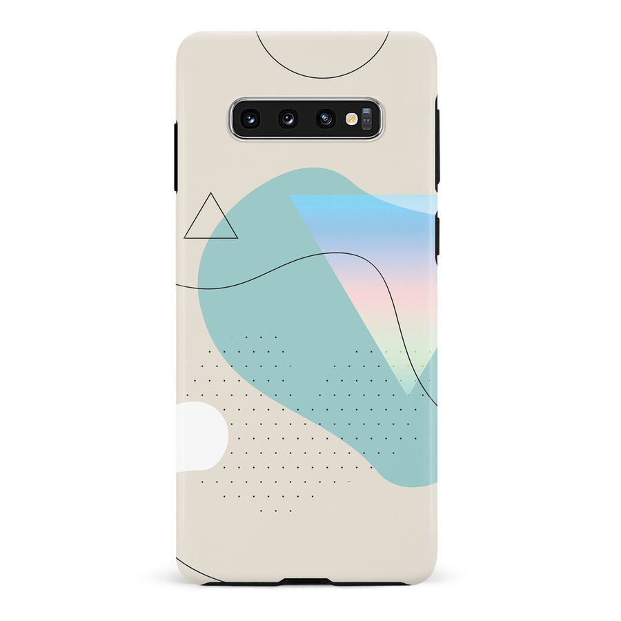Samsung Galaxy S10 Electric Haze Abstract Phone Case