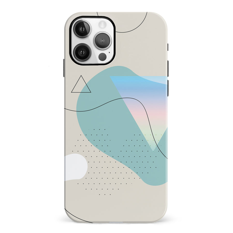 iPhone 12 Electric Haze Abstract Phone Case
