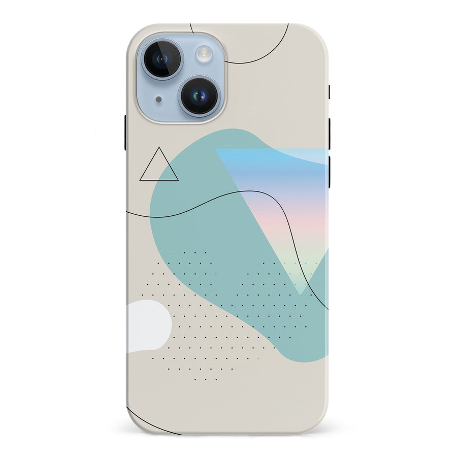 iPhone 15 Electric Haze Abstract Phone Case