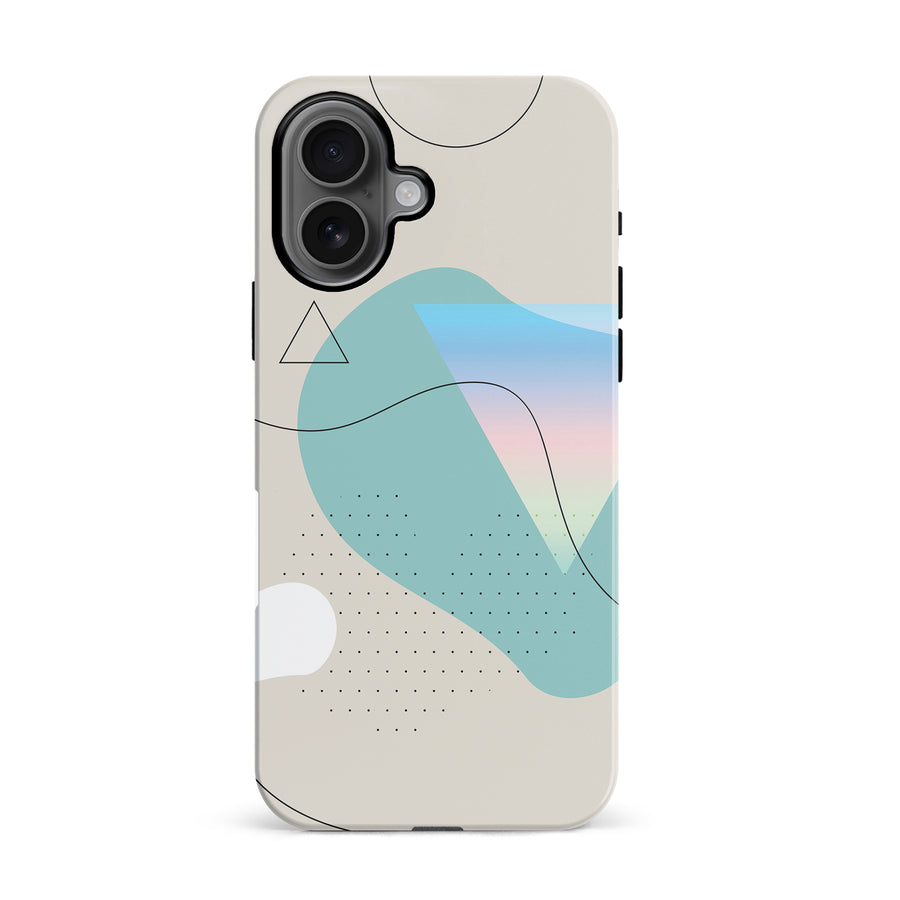 iPhone 16 Electric Haze Abstract Phone Case