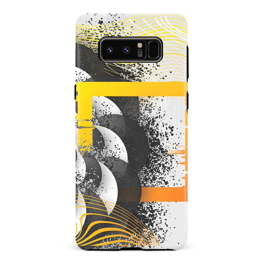 Samsung Galaxy Note 8 Yellow Cosmic Swirl Abstract Phone Case