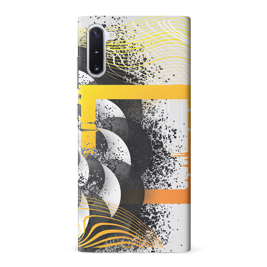 Samsung Galaxy Note 10 Yellow Cosmic Swirl Abstract Phone Case