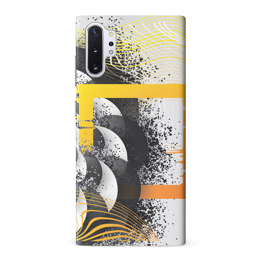 Samsung Galaxy Note 10 Plus Yellow Cosmic Swirl Abstract Phone Case