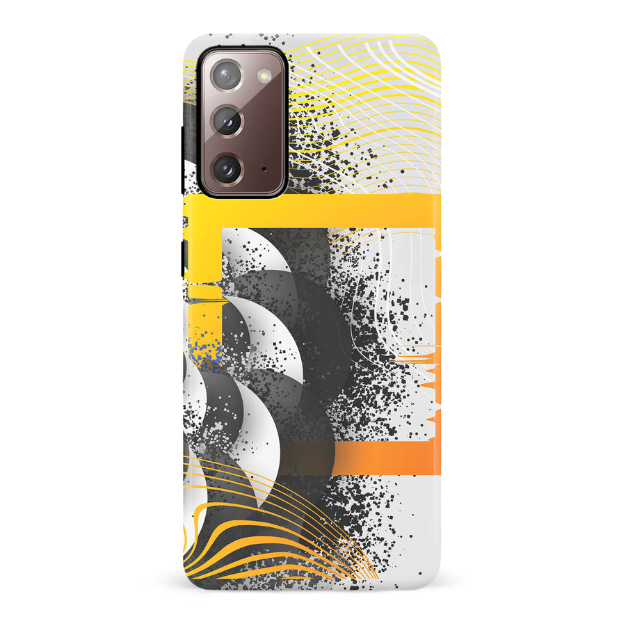 Samsung Galaxy Note 20 Yellow Cosmic Swirl Abstract Phone Case