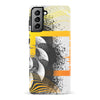 Samsung Galaxy S21 Plus Yellow Cosmic Swirl Abstract Phone Case