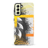 Samsung Galaxy S22 Plus Yellow Cosmic Swirl Abstract Phone Case