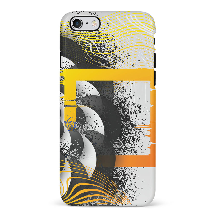 iPhone 6 Yellow Cosmic Swirl Abstract Phone Case
