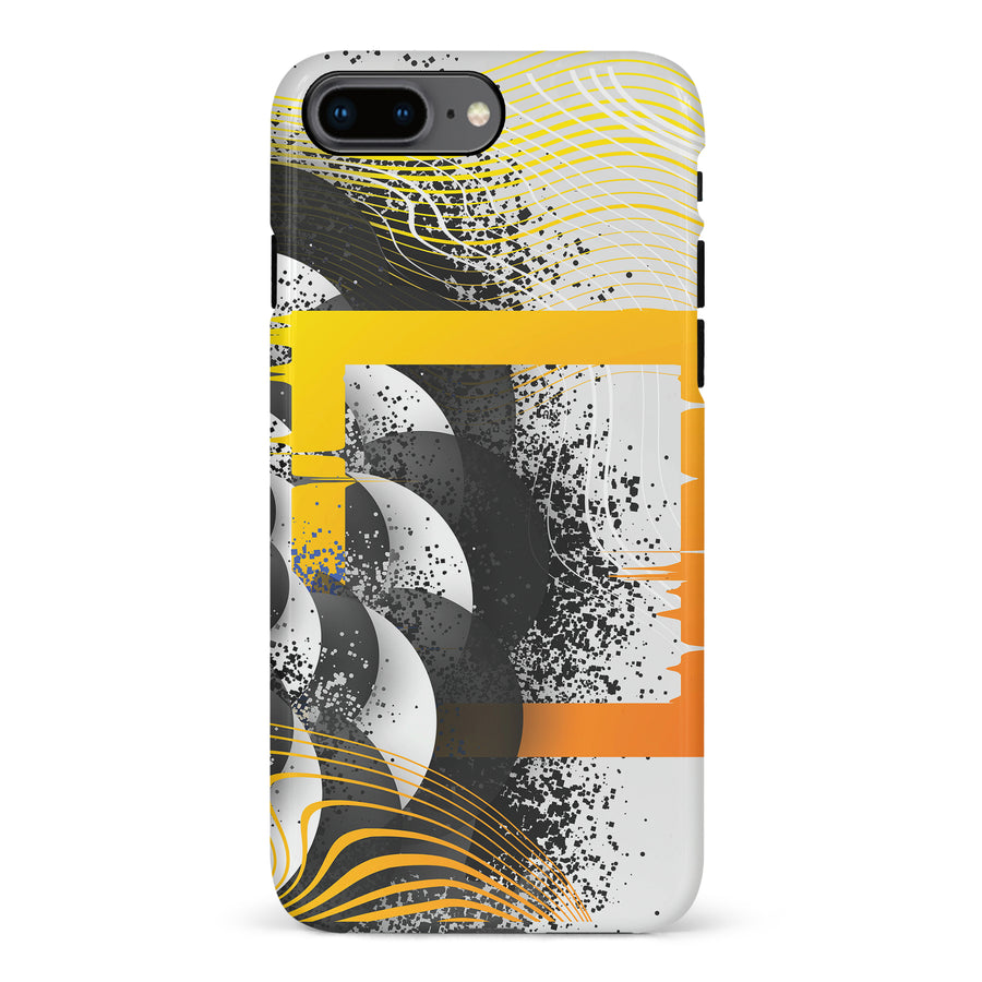 iPhone 8 Plus Yellow Cosmic Swirl Abstract Phone Case