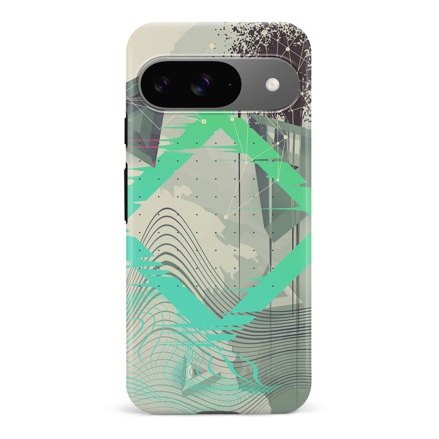 Google Pixel 9 Retro Wave Abstract Phone Case