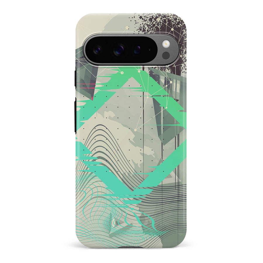 Google Pixel 9 Pro Retro Wave Abstract Phone Case