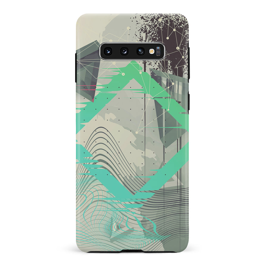 Samsung Galaxy S10 Retro Wave Abstract Phone Case