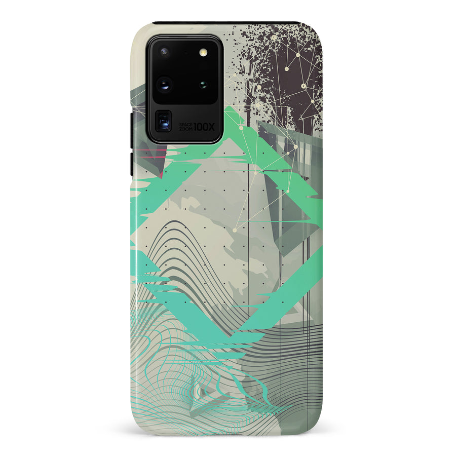 Samsung Galaxy S20 Ultra Retro Wave Abstract Phone Case