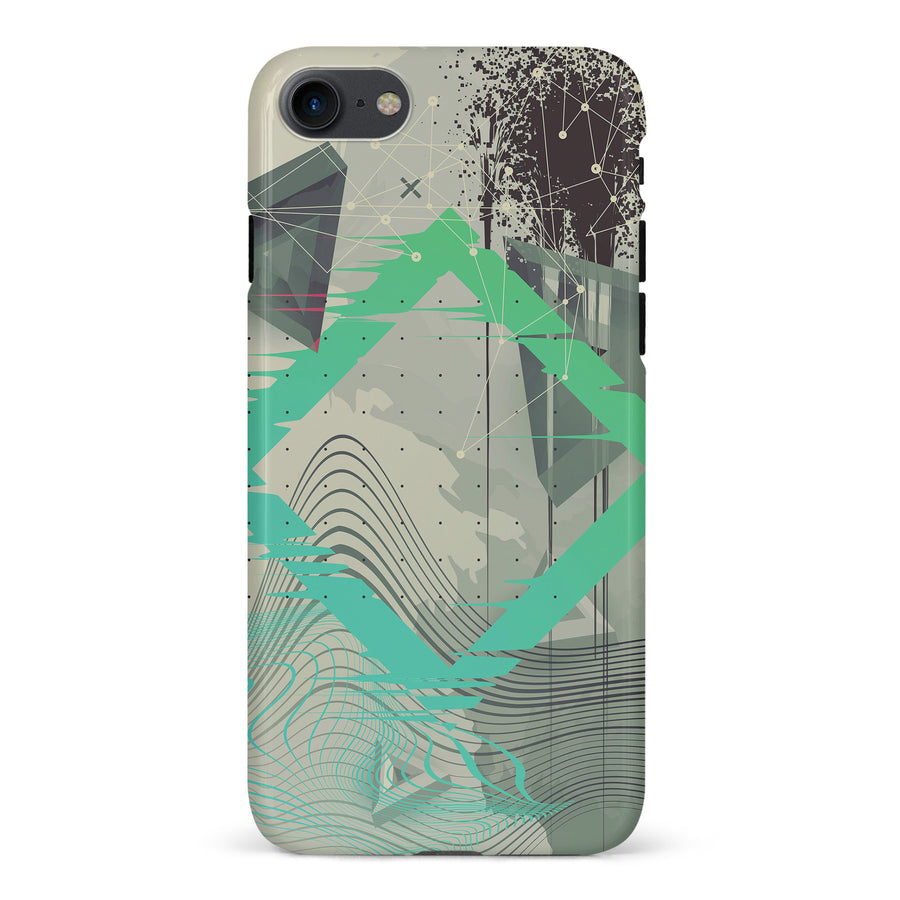 iPhone 7/8/SE Retro Wave Abstract Phone Case