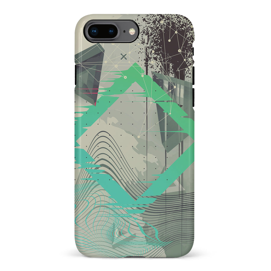 iPhone 8 Plus Retro Wave Abstract Phone Case
