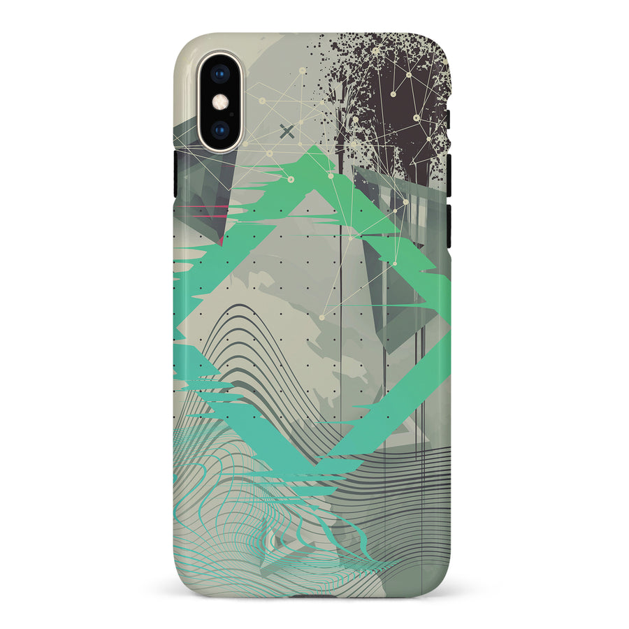 iPhone XS Max Retro Wave Abstract Phone Case