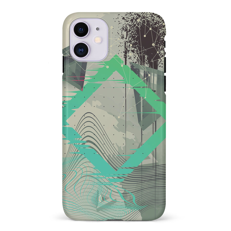 iPhone 11 Retro Wave Abstract Phone Case