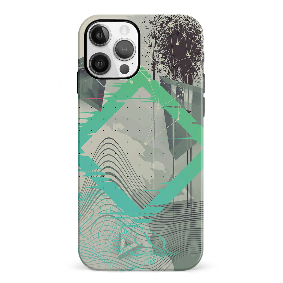 iPhone 12 Retro Wave Abstract Phone Case