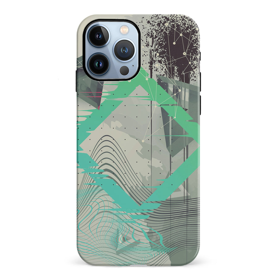 iPhone 12 Pro Retro Wave Abstract Phone Case