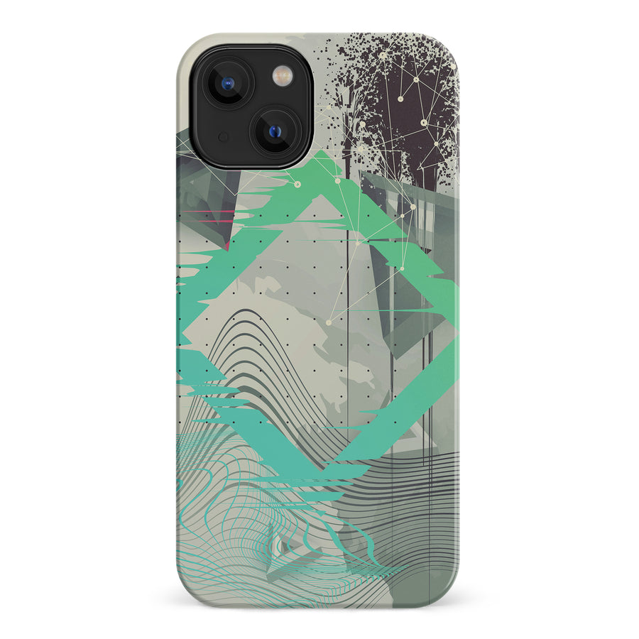iPhone 14 Retro Wave Abstract Phone Case