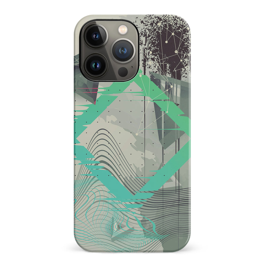 iPhone 14 Pro Retro Wave Abstract Phone Case