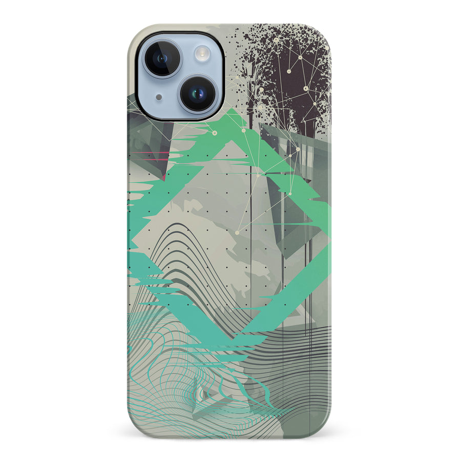 iPhone 14 Plus Retro Wave Abstract Phone Case