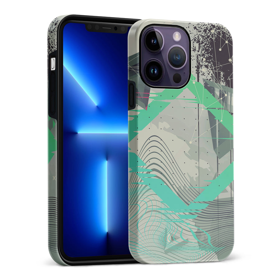 iPhone 14 Pro Max Retro Wave Abstract Phone Case