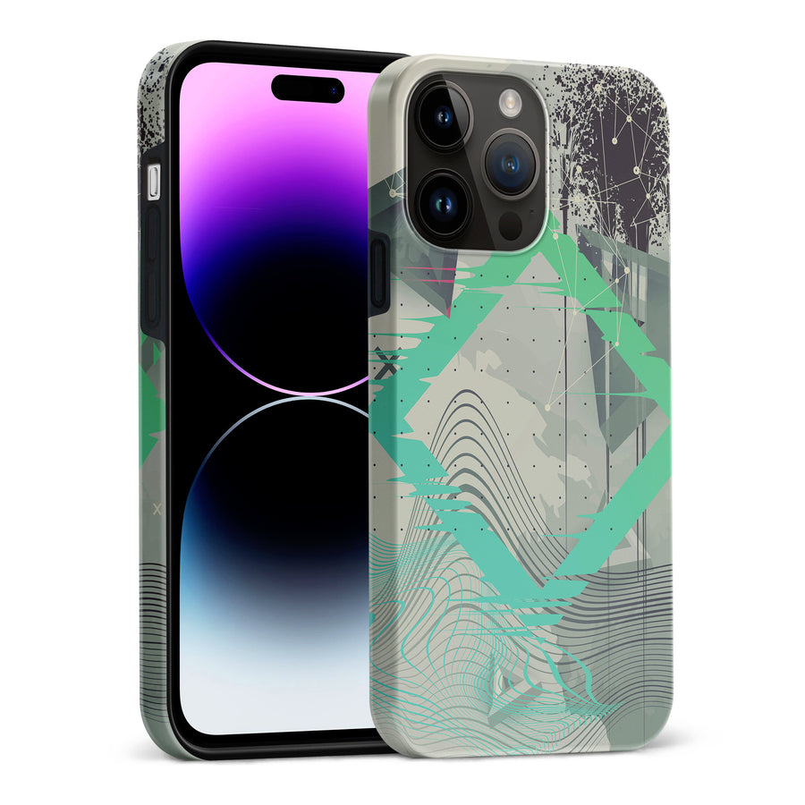 iPhone 15 Pro Max Retro Wave Abstract Phone Case