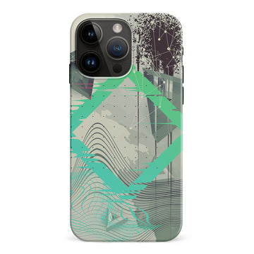 iPhone 15 Pro Max Retro Wave Abstract Phone Case