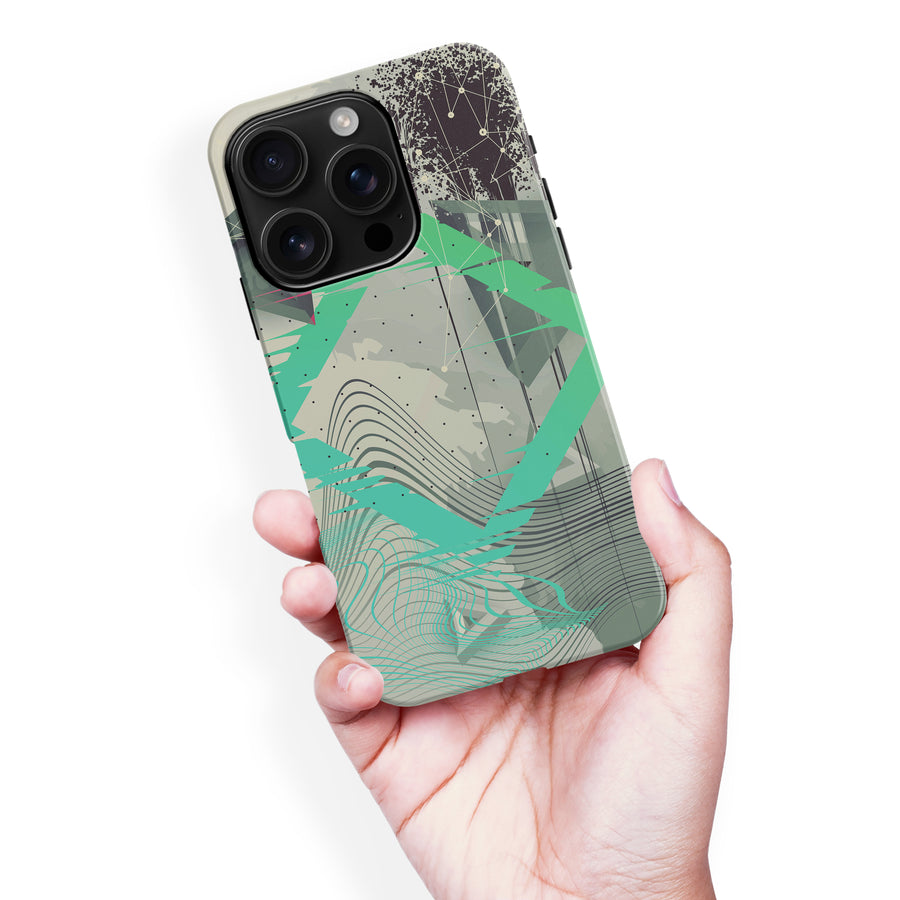 iPhone 16 Pro Max Retro Wave Abstract Phone Case