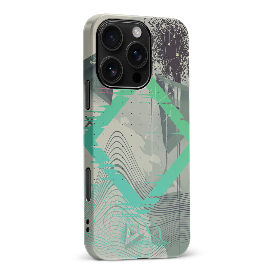 iPhone 16 Pro Max Retro Wave Abstract Phone Case