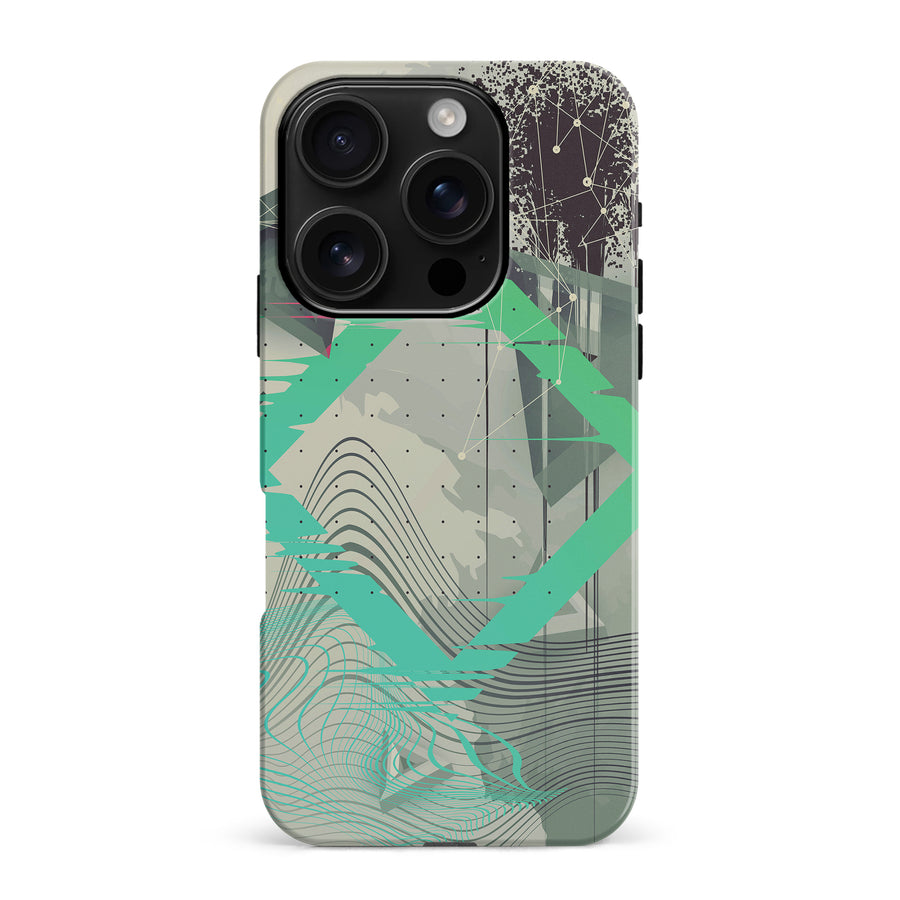 iPhone 16 Pro Max Retro Wave Abstract Phone Case