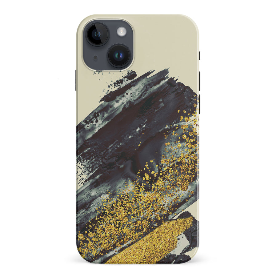 iPhone 15 Plus Chromatic Chaos Abstract Phone Case