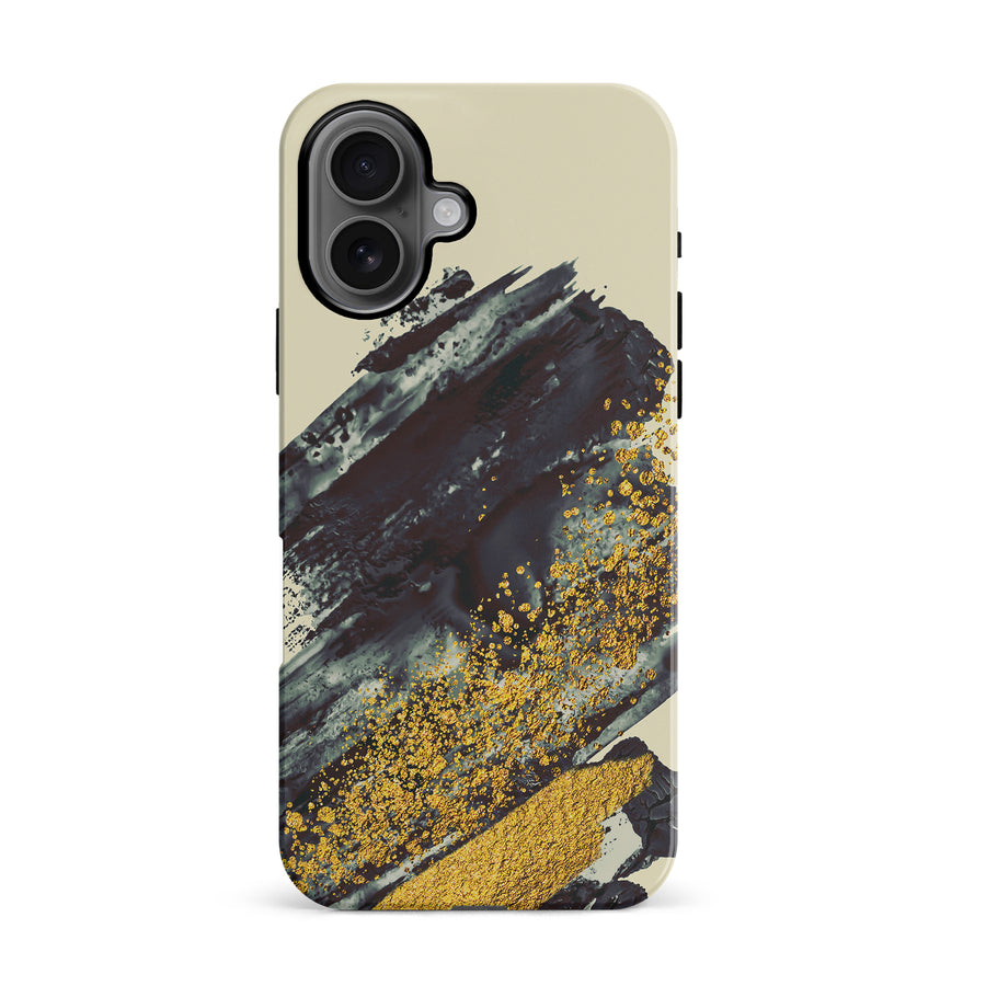 iPhone 16 Chromatic Chaos Abstract Phone Case