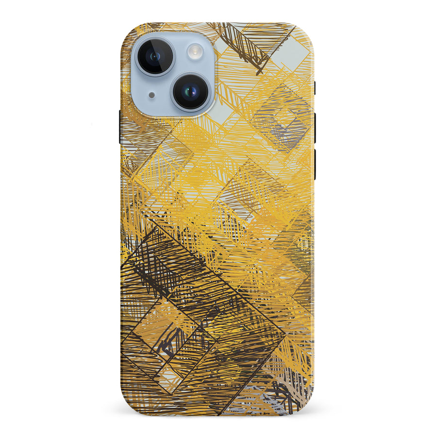 iPhone 15 Digital Dream Abstract Phone Case